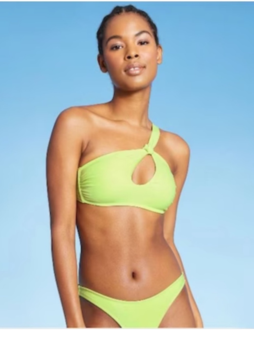 One-Shoulder Keyhole Bikini Top